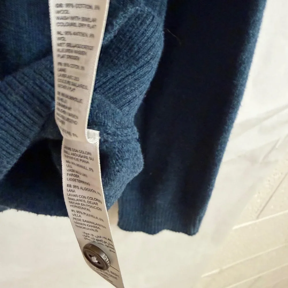 Fat Face Mens Pullover‎ Heathered Wool Blend Button Henley Shirt Sweater Core